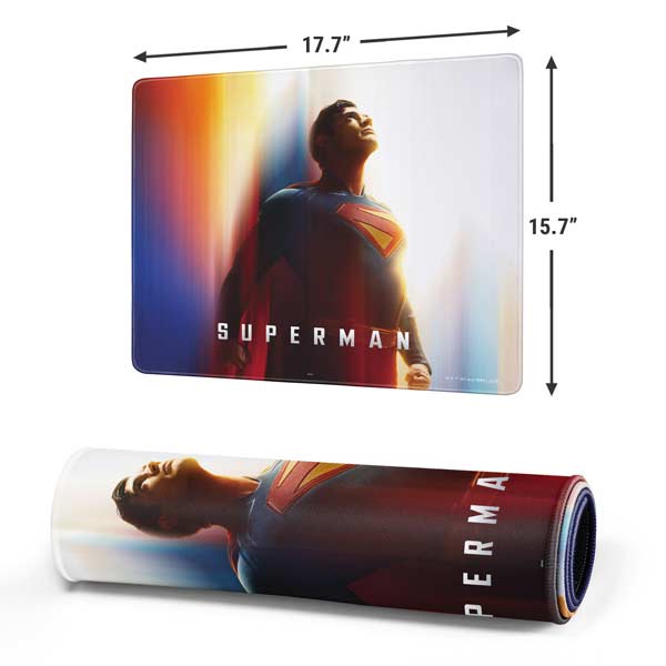 Superman 2025 Man of Steel Ascension Heroic Glow Gaming Mouse Pad Moonbestprint