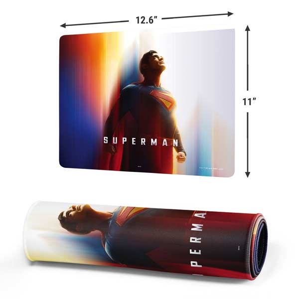 Superman 2025 Man of Steel Ascension Heroic Glow Gaming Mouse Pad Moonbestprint