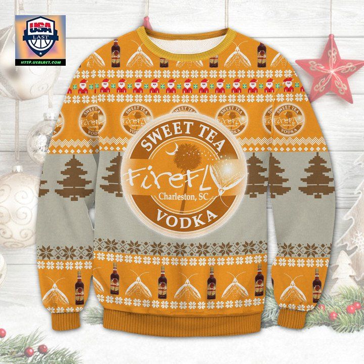 Sweet Tea Vodka Firefly Spirits Ugly Christmas Sweater 2022 ? Usalast