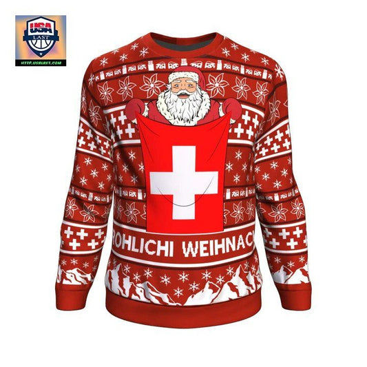Switzerland Christmas All-Over Sweater Th6 ? Usalast