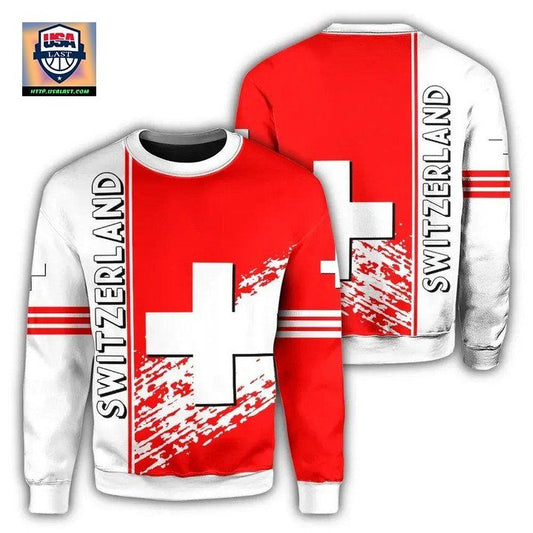 Switzerland Coat Of Arms Sweater Quarter Style J7 ? Usalast