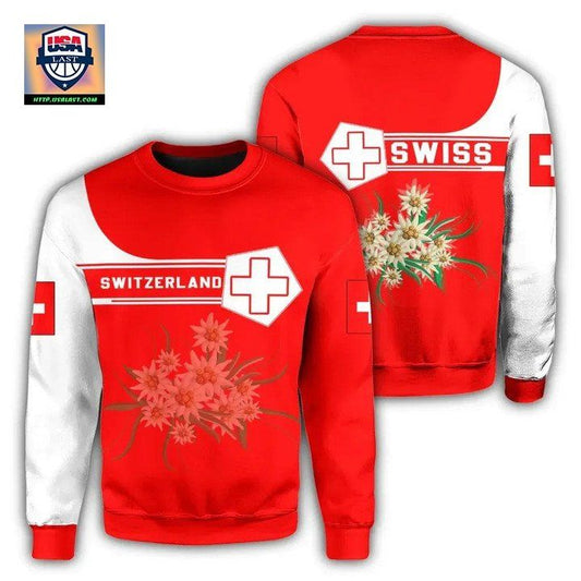 Switzerland Coat Of Arms Sweater Simple Style J78 ? Usalast