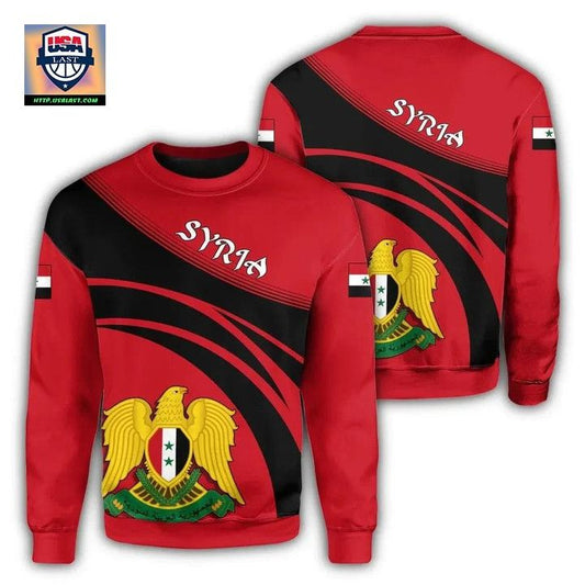 Syria Coat Of Arms Sweater Cricket Style J5W ? Usalast