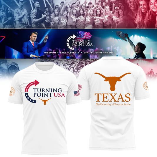 2025 Texas Longhorns University x Turning Point USA T-Shirt | ON37 Moonbestprint