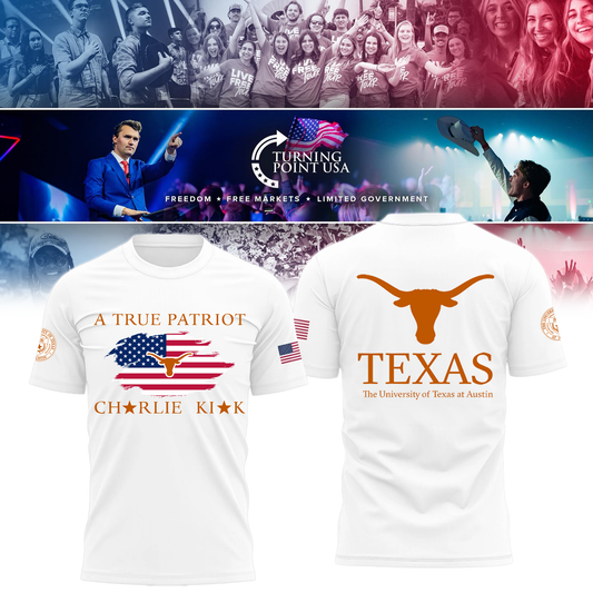 2025 Texas Longhorns University x Turning Point USA T-Shirt | VD38 Moonbestprint