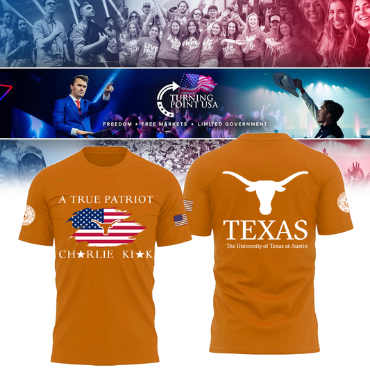 2025 Texas Longhorns University x Turning Point USA T-Shirt | CM31 Moonbestprint