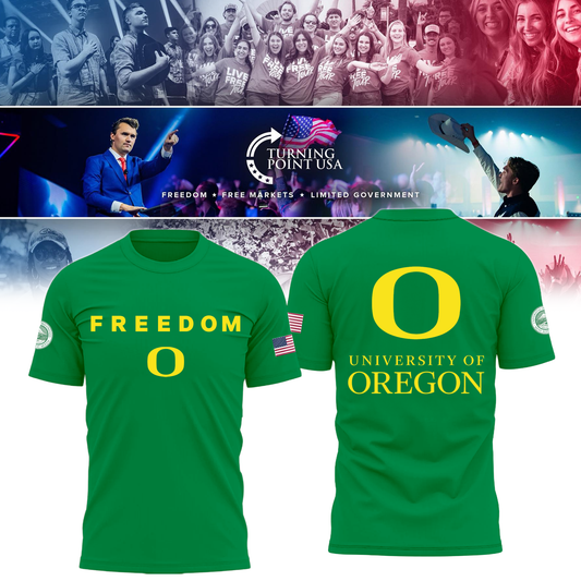 University of Oregon x Turning Point USA Tshirt Moonbestprint