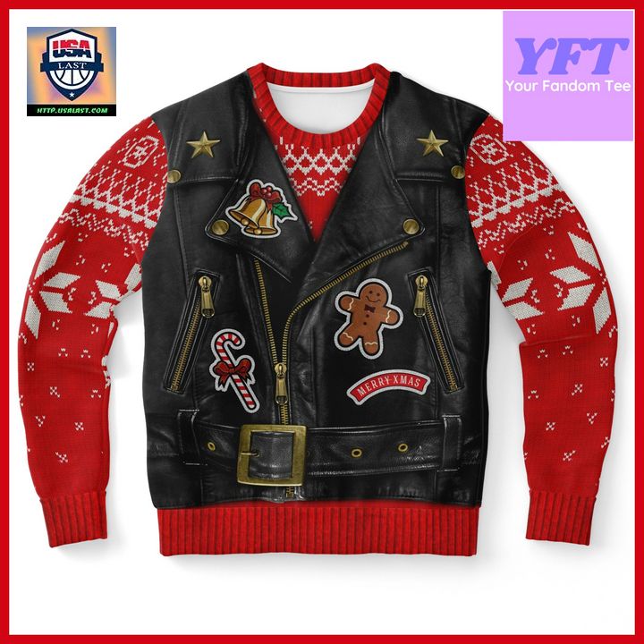 Tacky Biker Adult Gag Eve Xmas Festive Sons Of Santa 3d Ugly Christmas Sweater ? Usalast