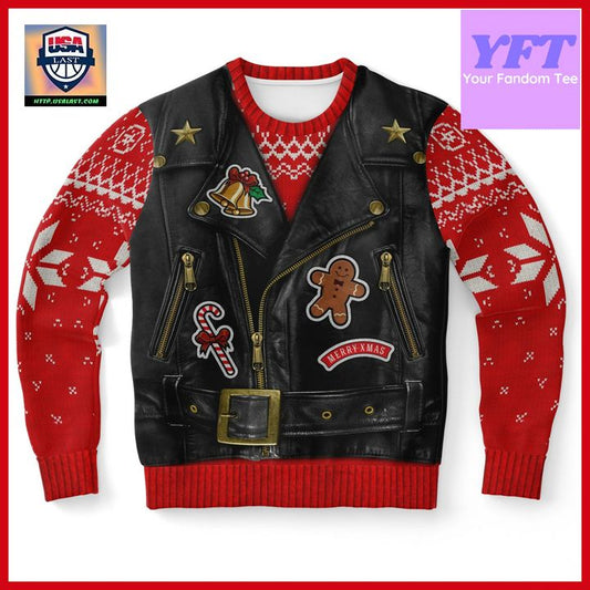 Tacky Biker Adult Gag Eve Xmas Festive Sons Of Santa 3d Ugly Christmas Sweater ? Usalast