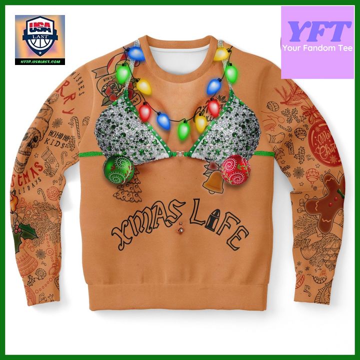 Tacky Funny Gag For Himher Skull Party 3d Ugly Christmas Sweater ? Usalast