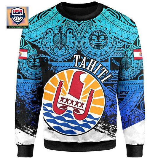 Tahiti Sweater Coat Of Arms Blue Special A02 ? Usalast