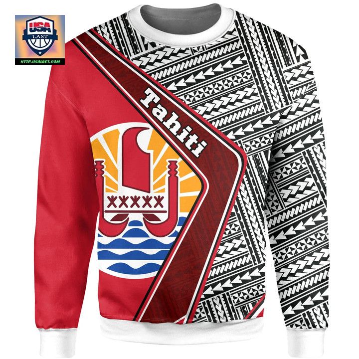 Tahiti Sweater ? Polynesian Coat Of Arms A224 ? Usalast