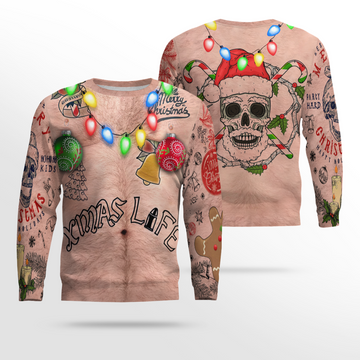 Sexy Xmas Life Tattoo Ugly Christmas Sweater – Moonbestprint