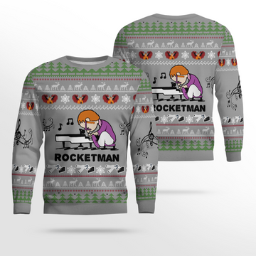 Elton John Rocket Man Ugly Christmas Sweater – Moonbestprint