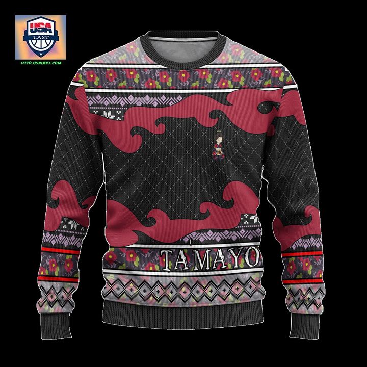 Tamayo Anime Ugly Christmas Sweater Demon Slayer Chibi Xmas Gift ? Usalast