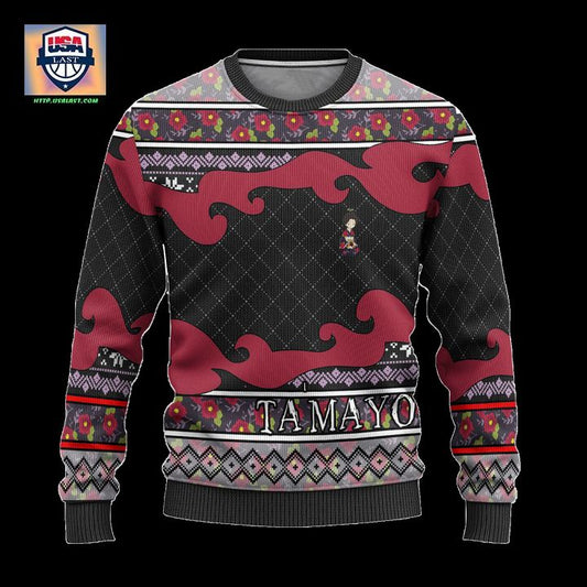 Tamayo Anime Ugly Christmas Sweater Demon Slayer Chibi Xmas Gift ? Usalast