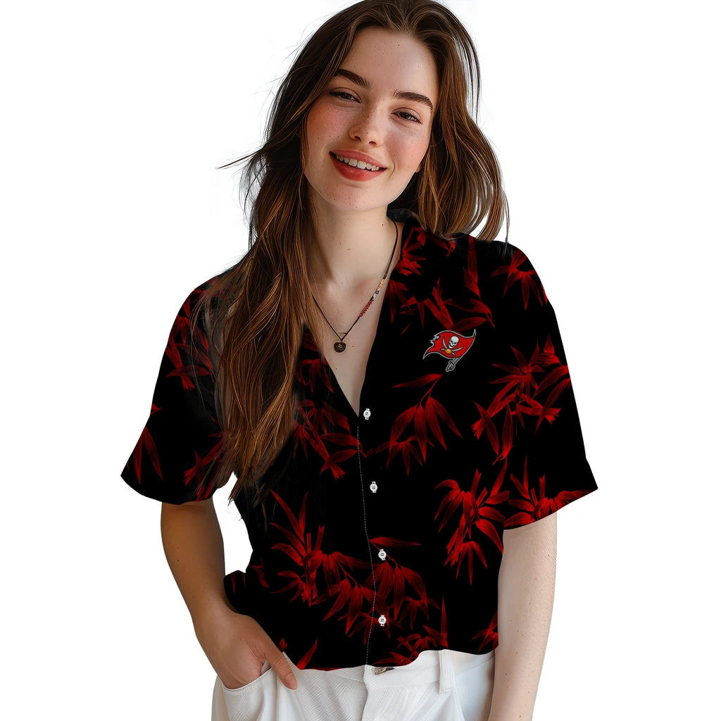 Tampa Bay Buccaneers Hawaiian Shirt - Bamboo Branches | Moonbestprint
