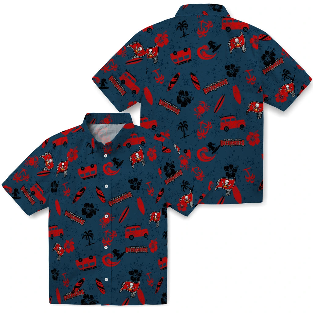 Tampa Bay Buccaneers Hawaiian Shirt - Beach Vibe | Moonbestprint
