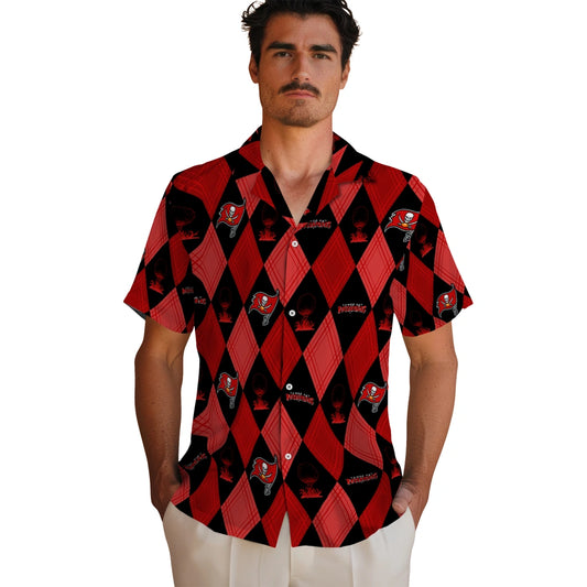 Tampa Bay Buccaneers Hawaiian Shirt - Golfing Plaid | Moonbestprint