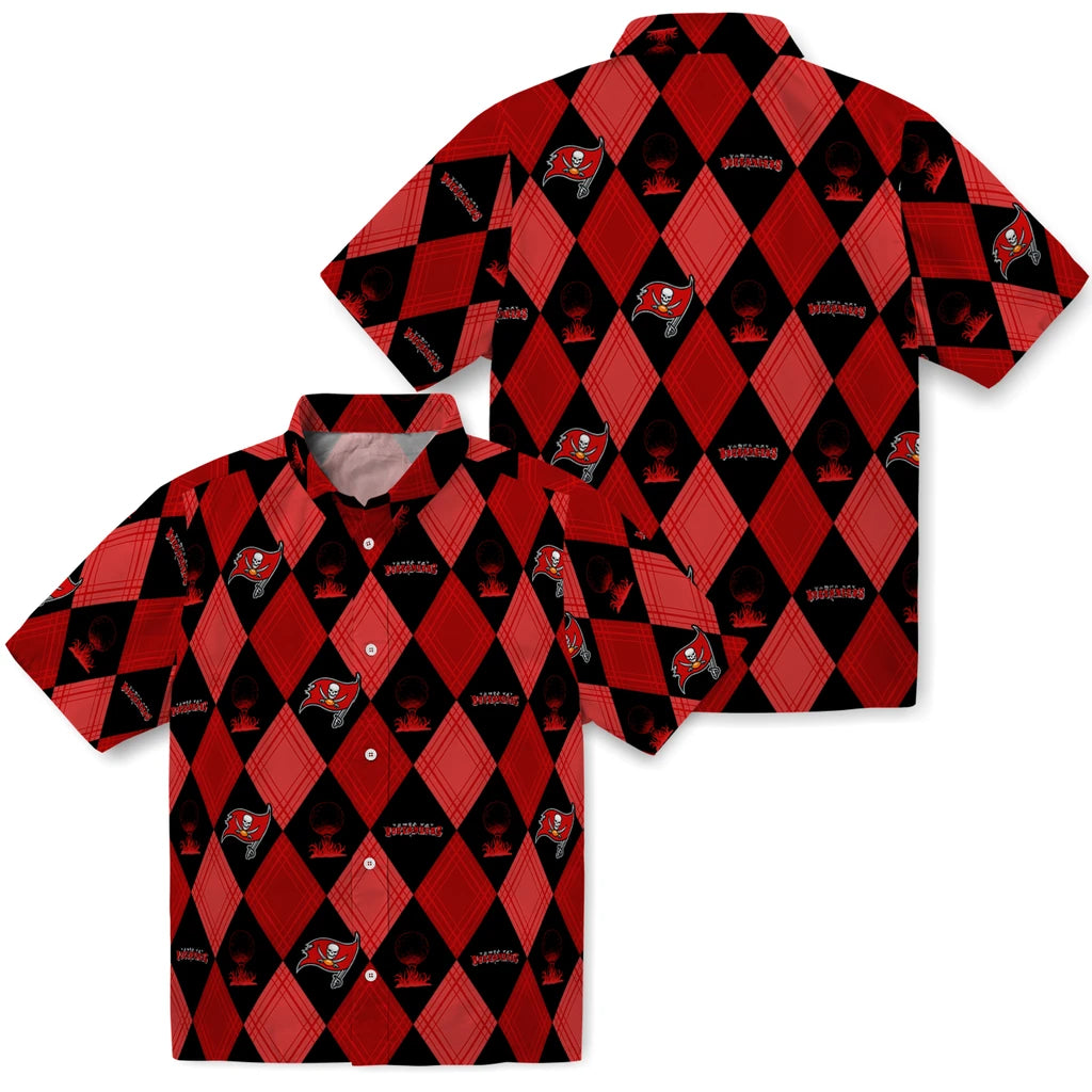 Tampa Bay Buccaneers Hawaiian Shirt - Golfing Plaid | Moonbestprint
