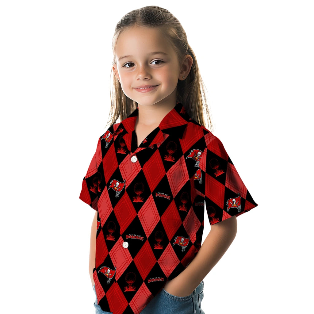 Tampa Bay Buccaneers Hawaiian Shirt - Golfing Plaid | Moonbestprint