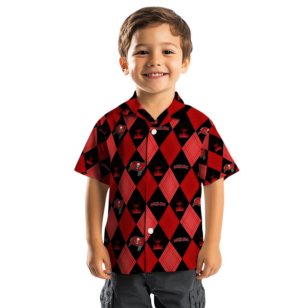 Tampa Bay Buccaneers Hawaiian Shirt - Golfing Plaid | Moonbestprint