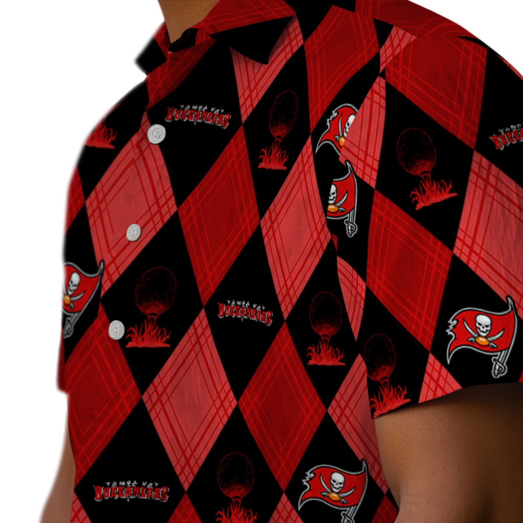 Tampa Bay Buccaneers Hawaiian Shirt - Golfing Plaid | Moonbestprint