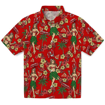 Tampa Bay Buccaneers Hawaiian Shirt - Hawaiian Girls Design | Moonbestprint