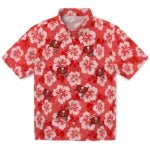 Tampa Bay Buccaneers Hawaiian Shirt - Hibiscus Cluster | Moonbestprint