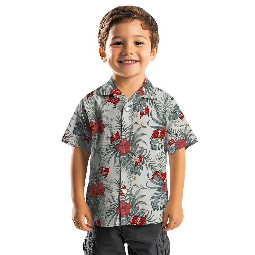 Tampa Bay Buccaneers Hawaiian Shirt - Hibiscus Designs | Moonbestprint