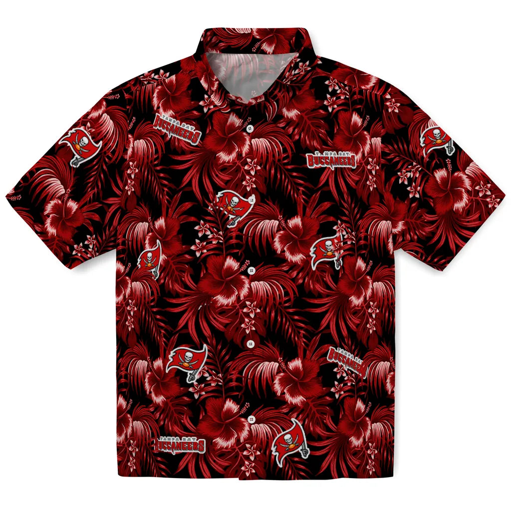 Tampa Bay Buccaneers Hawaiian Shirt - Hibiscus Exotic | Moonbestprint