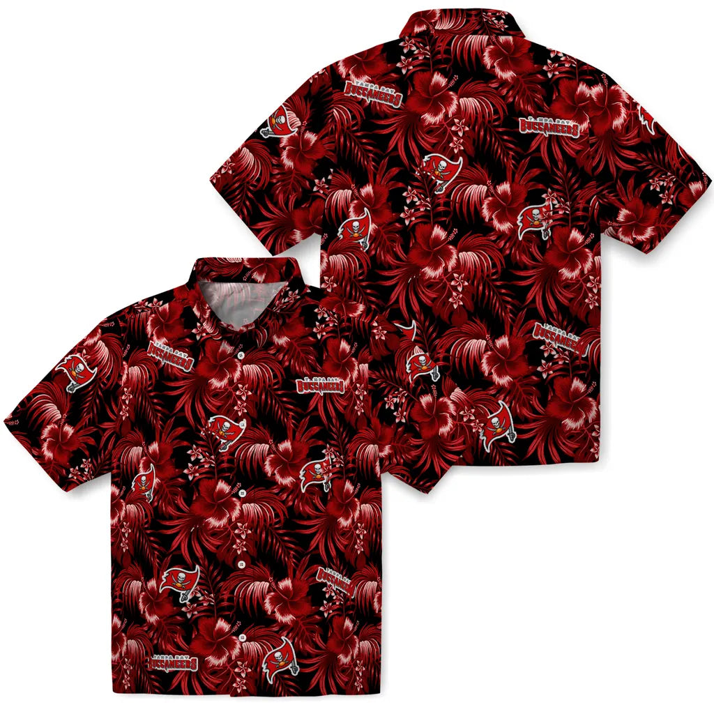 Tampa Bay Buccaneers Hawaiian Shirt - Hibiscus Exotic | Moonbestprint