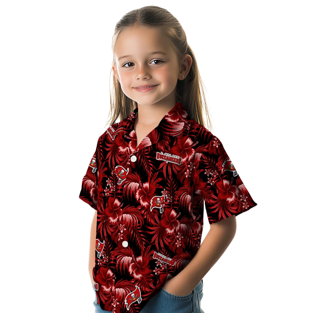Tampa Bay Buccaneers Hawaiian Shirt - Hibiscus Exotic | Moonbestprint