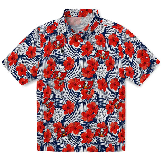 Tampa Bay Buccaneers Hawaiian Shirt - Hibiscus Fiesta | Moonbestprint