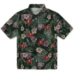 Tampa Bay Buccaneers Hawaiian Shirt - Hibiscus Leaves Pattern | Moonbestprint