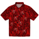 Tampa Bay Buccaneers Hawaiian Shirt - Leaf Outline | Moonbestprint