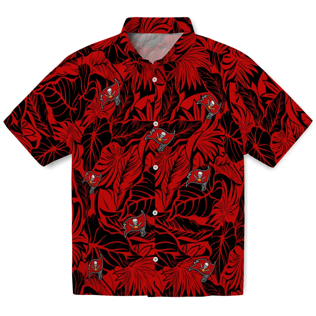 Tampa Bay Buccaneers Hawaiian Shirt - Monstera Layer | Moonbestprint