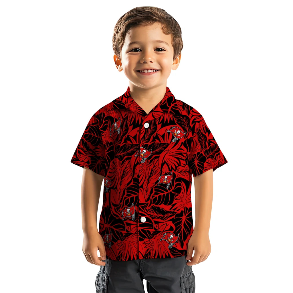 Tampa Bay Buccaneers Hawaiian Shirt - Monstera Layer | Moonbestprint