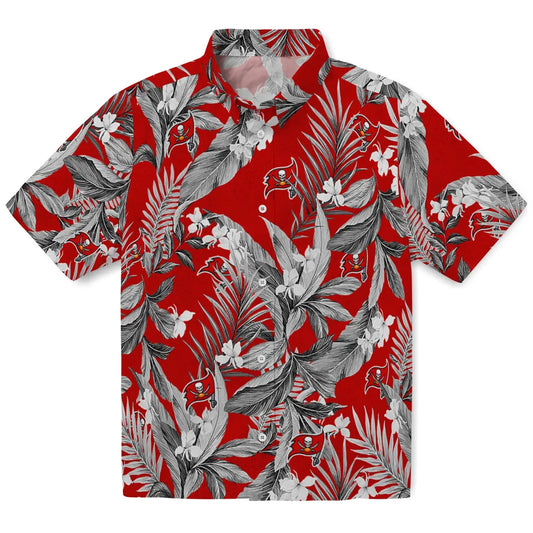 Tampa Bay Buccaneers Hawaiian Shirt - Palm Leaves | Moonbestprint