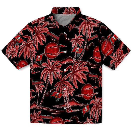 Tampa Bay Buccaneers Hawaiian Shirt - Palm Sunset | Moonbestprint