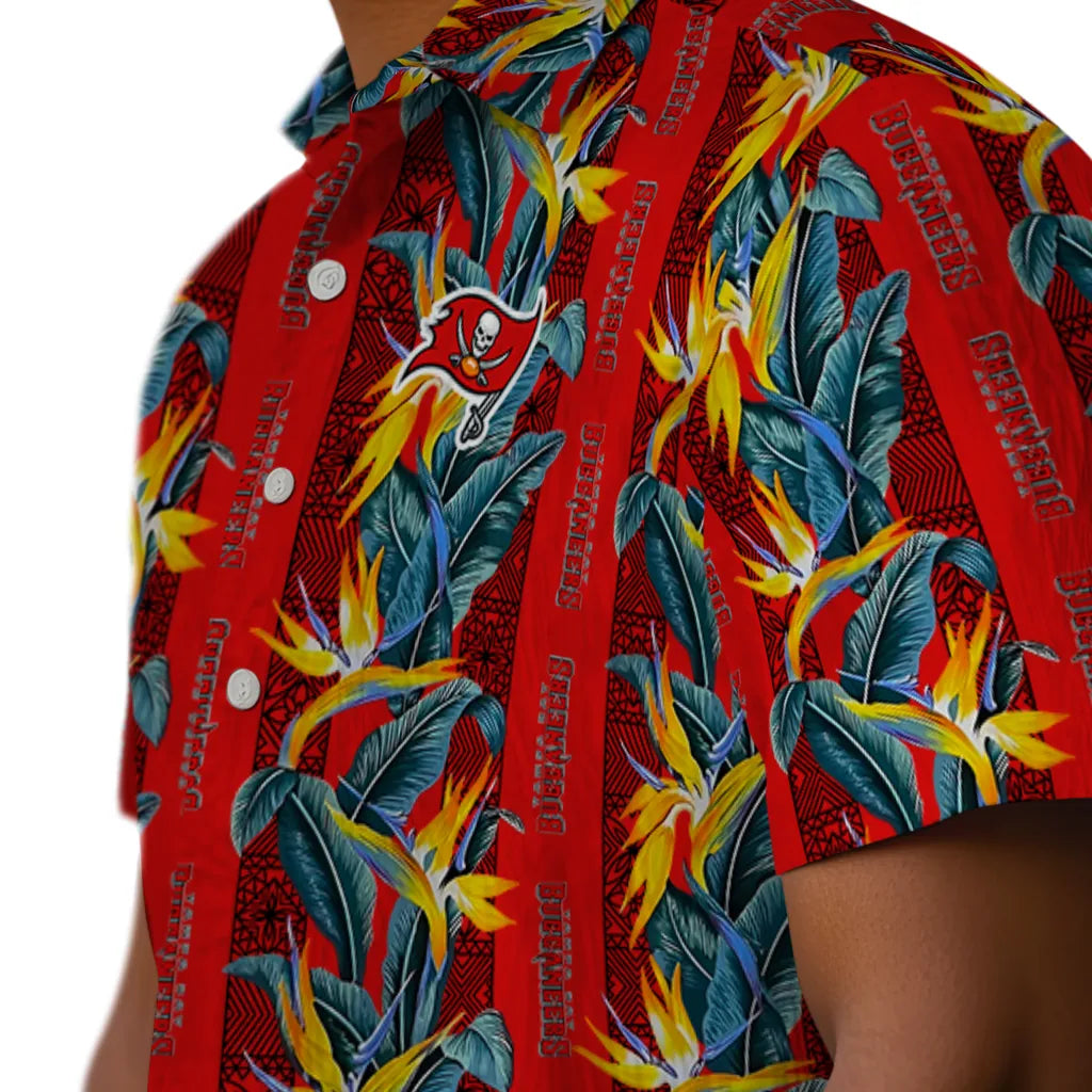 Tampa Bay Buccaneers Hawaiian Shirt - Paradise Vines | Moonbestprint