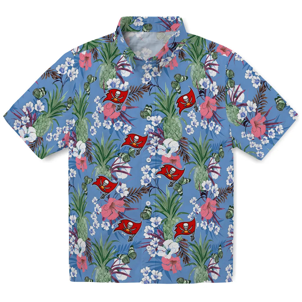 Tampa Bay Buccaneers Hawaiian Shirt - Pineapple Bouquet | Moonbestprint