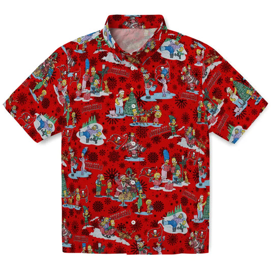 Tampa Bay Buccaneers Hawaiian Shirt - Simpsons Christmas | Moonbestprint