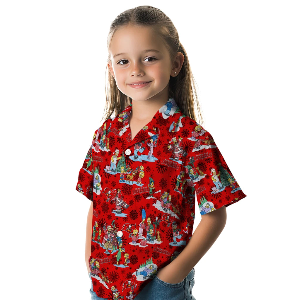Tampa Bay Buccaneers Hawaiian Shirt - Simpsons Christmas | Moonbestprint