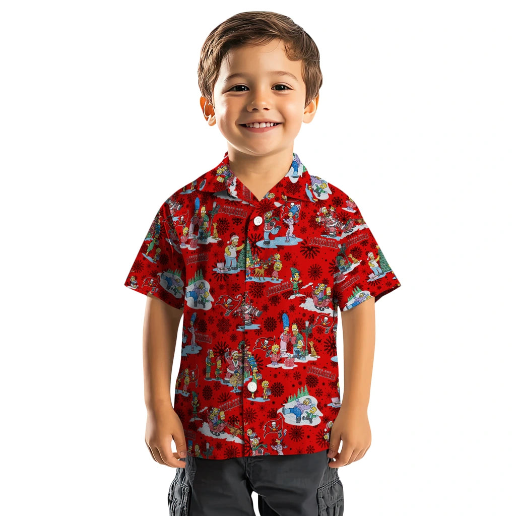 Tampa Bay Buccaneers Hawaiian Shirt - Simpsons Christmas | Moonbestprint