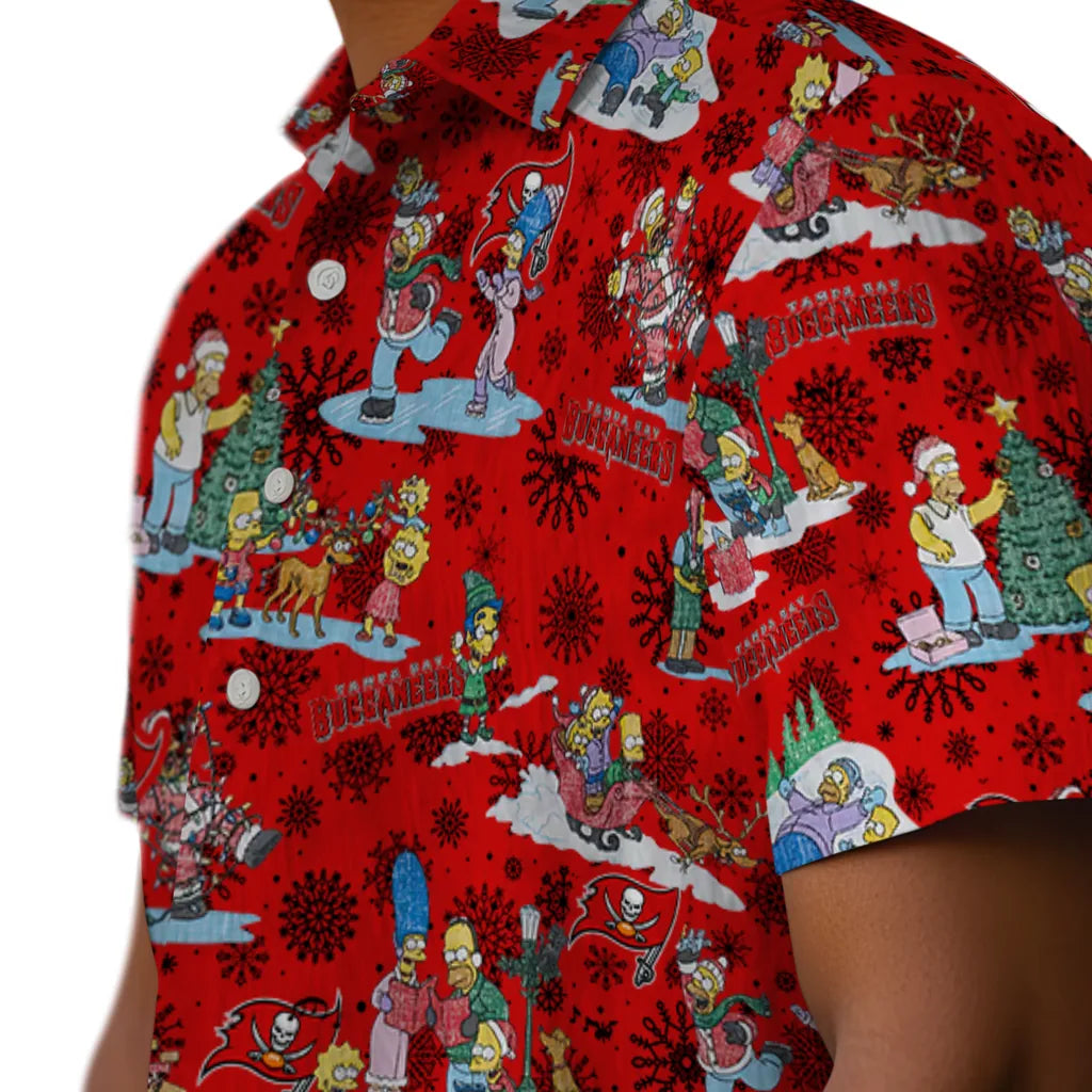 Tampa Bay Buccaneers Hawaiian Shirt - Simpsons Christmas | Moonbestprint