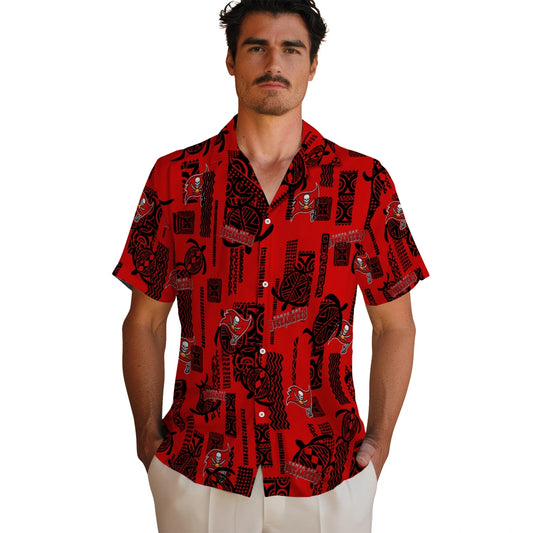 Tampa Bay Buccaneers Hawaiian Shirt - Turtle Lines | Moonbestprint