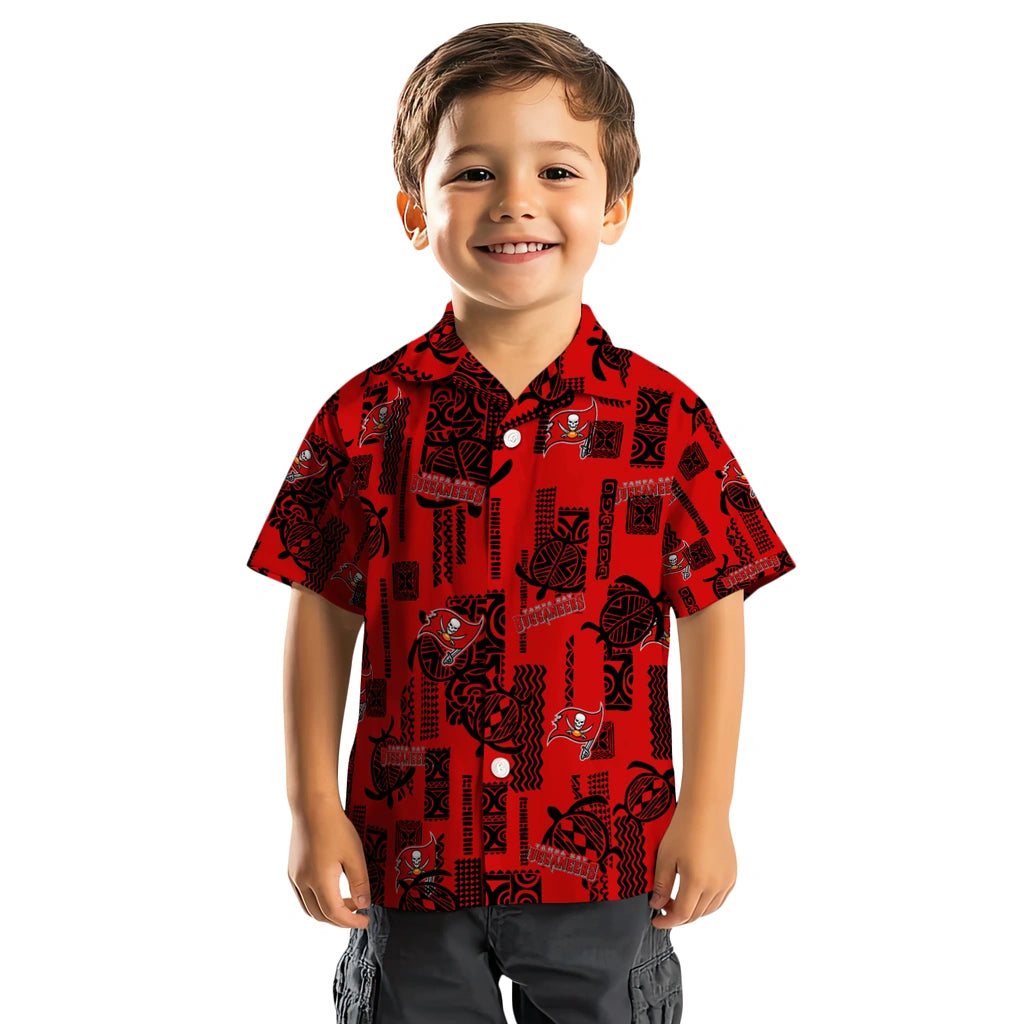 Tampa Bay Buccaneers Hawaiian Shirt - Turtle Lines | Moonbestprint