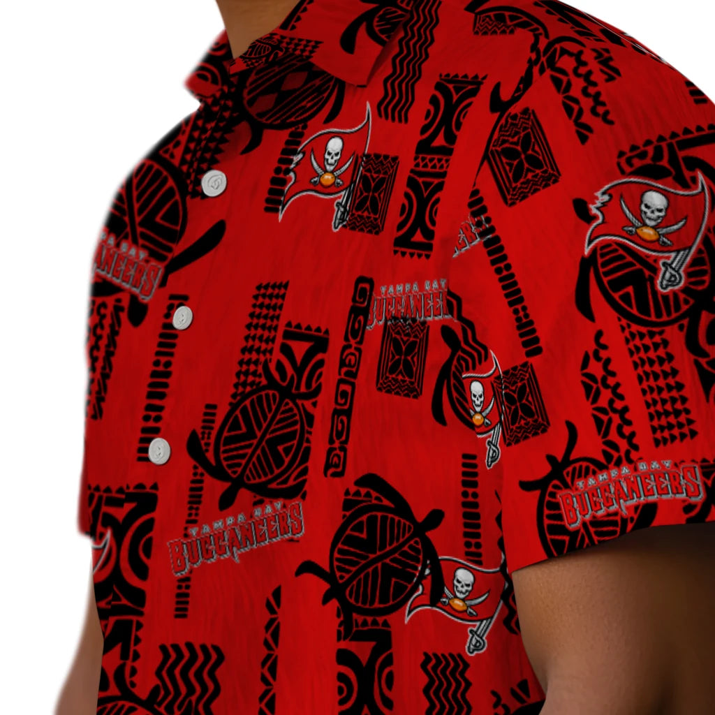 Tampa Bay Buccaneers Hawaiian Shirt - Turtle Lines | Moonbestprint