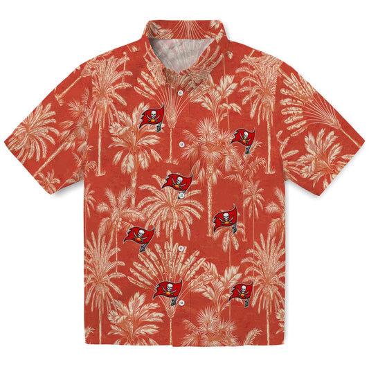 Tampa Bay Buccaneers Hawaiian Shirt - Vintage Palm Tree | Moonbestprint